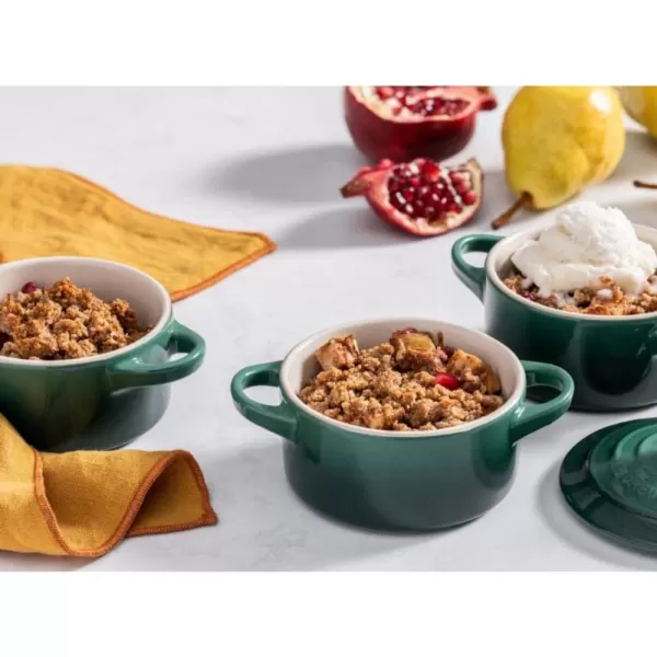 imageLe Creuset Stoneware Mini Round Cocotte 8 oz FlameArtichaut