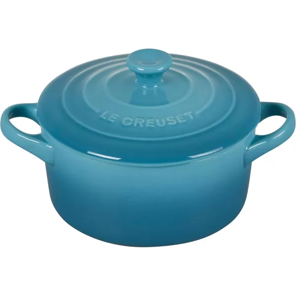 imageLe Creuset Stoneware Mini Round Cocotte 8 oz FlameCaribbean