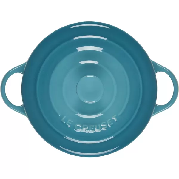 imageLe Creuset Stoneware Mini Round Cocotte 8 oz FlameCaribbean