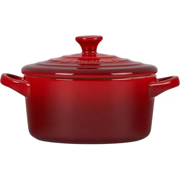 imageLe Creuset Stoneware Mini Round Cocotte 8 oz FlameCerise