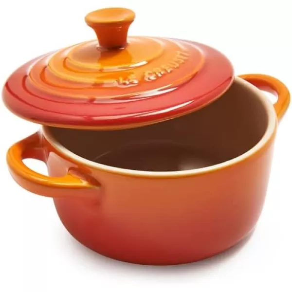imageLe Creuset Stoneware Mini Round Cocotte 8 oz FlameFlame