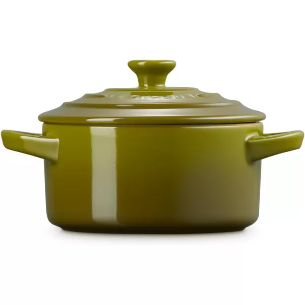 imageLe Creuset Stoneware Mini Round Cocotte 8 oz FlameOlive