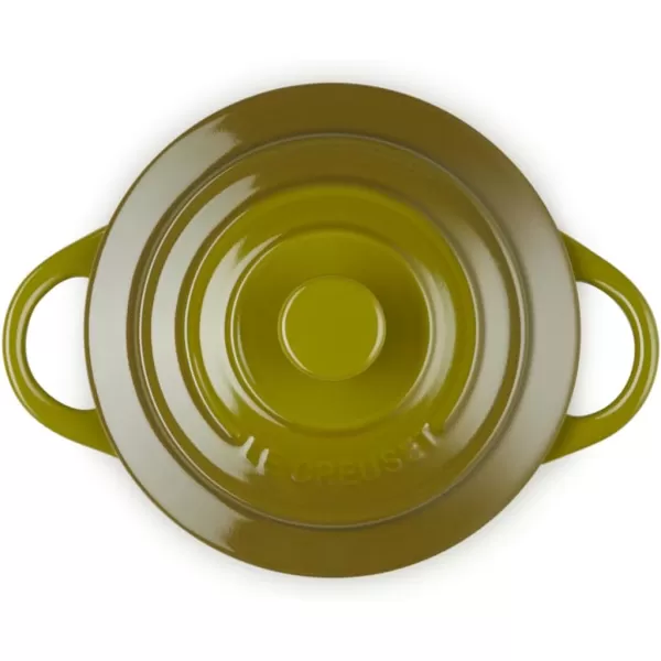 imageLe Creuset Stoneware Mini Round Cocotte 8 oz FlameOlive