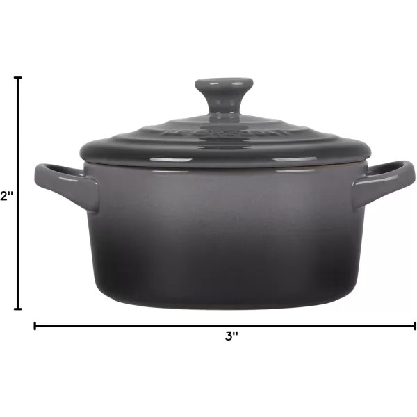 imageLe Creuset Stoneware Mini Round Cocotte 8 oz FlameOyster