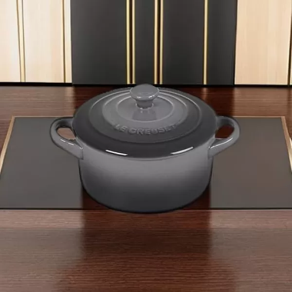 imageLe Creuset Stoneware Mini Round Cocotte 8 oz FlameOyster