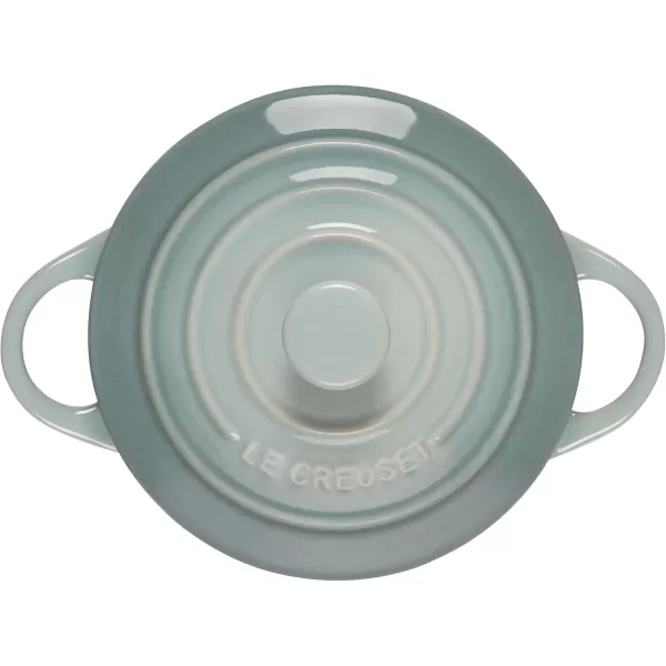 imageLe Creuset Stoneware Mini Round Cocotte 8 oz FlameSea Salt