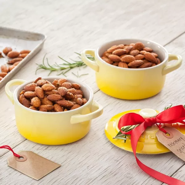imageLe Creuset Stoneware Mini Round Cocotte 8 oz FlameSoleil