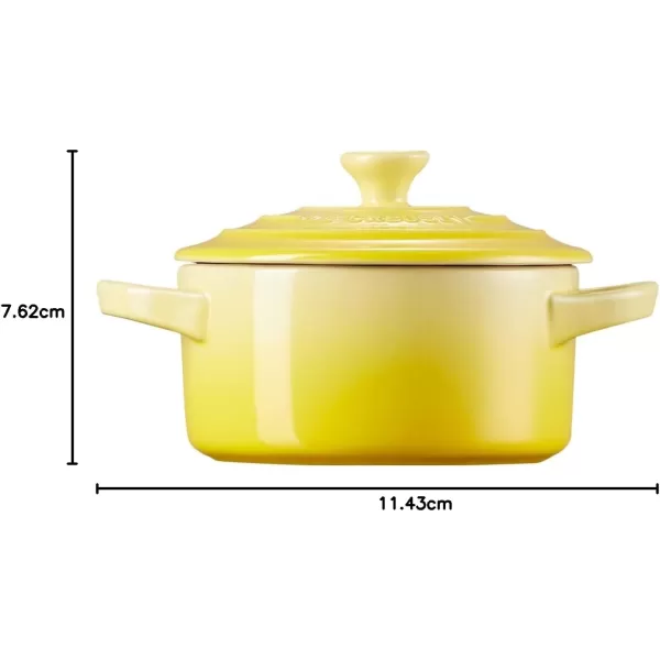 imageLe Creuset Stoneware Mini Round Cocotte 8 oz FlameSoleil