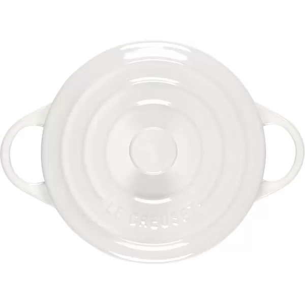 imageLe Creuset Stoneware Mini Round Cocotte 8 oz FlameWhite