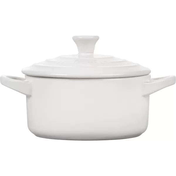 imageLe Creuset Stoneware Mini Round Cocotte 8 oz FlameWhite