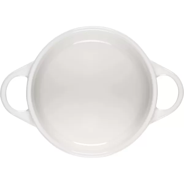imageLe Creuset Stoneware Mini Round Cocotte 8 oz FlameWhite