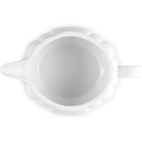 imageLe Creuset Stoneware Pumpkin Gravy Boat with Lid 14 oz PersimmonWhite