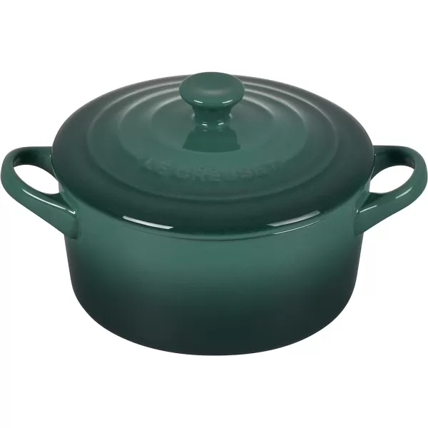 imageLe Creuset Stoneware Set of 4 Mini Cocottes with Cookbook 8 oz each CeriseArtichaut