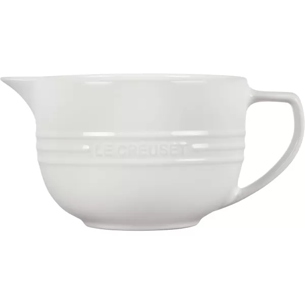 imageLe Creuset Stoneware Signature Batter Bowl 32qt ShallotWhite
