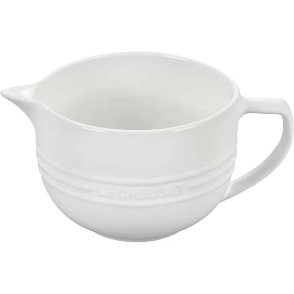 imageLe Creuset Stoneware Signature Batter Bowl 32qt ShallotWhite