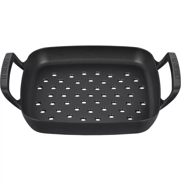 imageLe Creuset Alpine Outdoor Collection Enameled Cast Iron Skillet 10quotGrill Basket
