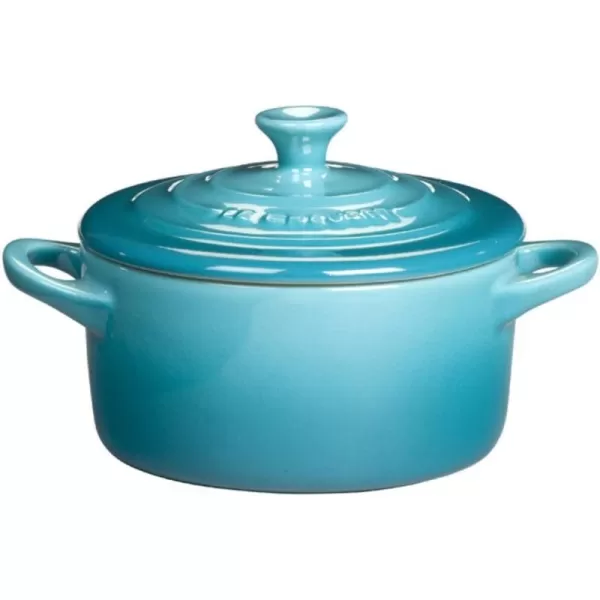 imageLe Creuset Stoneware Mini Round Cocotte 8 oz FlameCaribbean