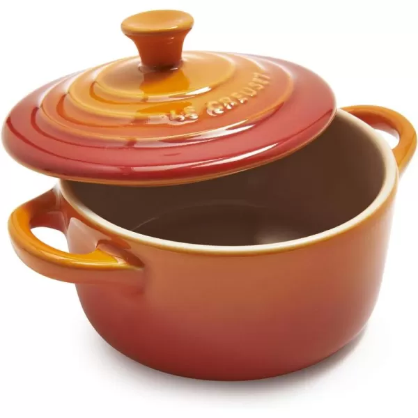 imageLe Creuset Stoneware Mini Round Cocotte 8 oz FlameFlame
