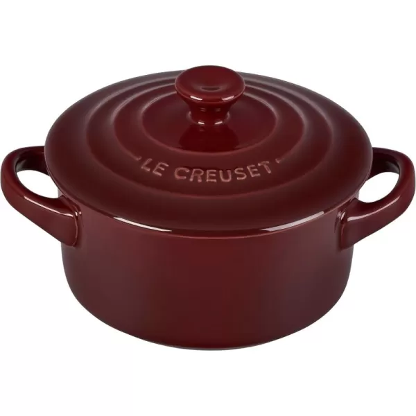 imageLe Creuset Stoneware Mini Round Cocotte 8 oz FlameRhone