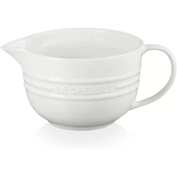 imageLe Creuset Stoneware Signature Batter Bowl 32qt ShallotWhite