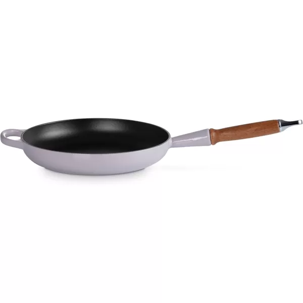 imageLe Creuset Enameled Cast Iron Alpine Wood Handle Fry Pan 1025quot LicoriceShallot