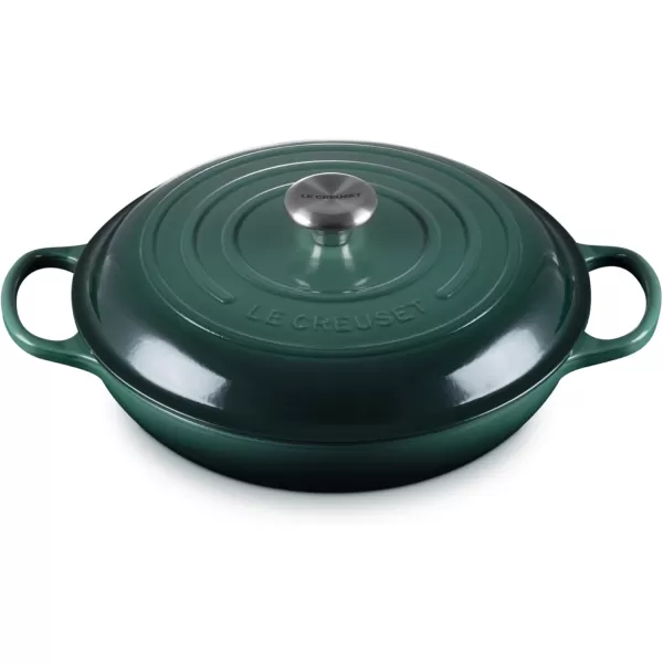 imageLe Creuset Enameled Cast Iron Signature Braiser 35 qt MarbleArtichaut
