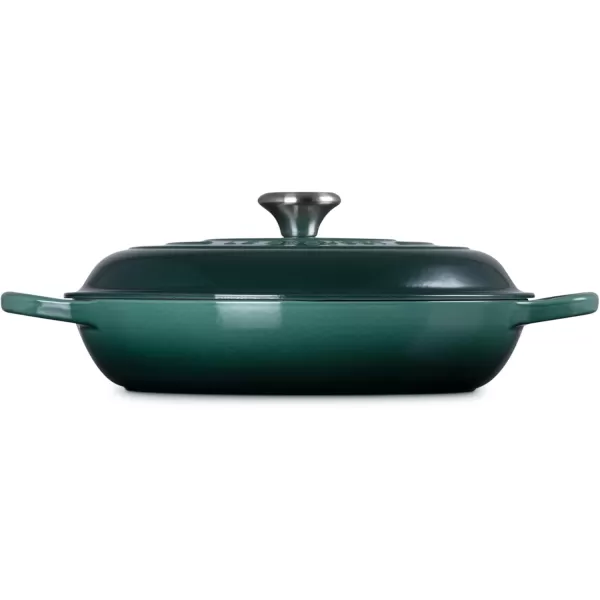 imageLe Creuset Enameled Cast Iron Signature Braiser 35 qt MarbleArtichaut