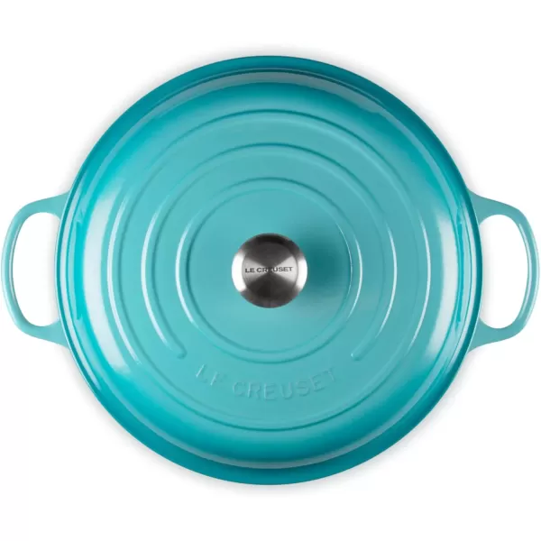 imageLe Creuset Enameled Cast Iron Signature Braiser 35 qt MarbleCaribbean