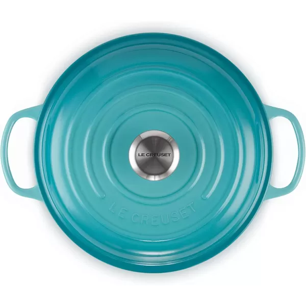 imageLe Creuset Enameled Cast Iron Signature Braiser 35 qt MarbleCaribbean