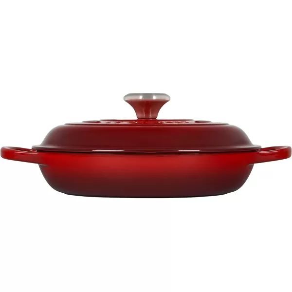 imageLe Creuset Enameled Cast Iron Signature Braiser 35 qt MarbleCerise