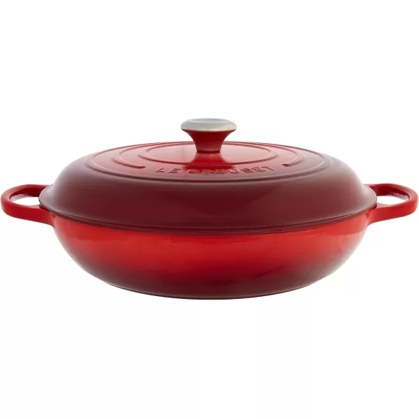 imageLe Creuset Enameled Cast Iron Signature Braiser 35 qt MarbleCerise