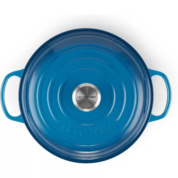 imageLe Creuset Enameled Cast Iron Signature Braiser 35 qt MarbleMarseille