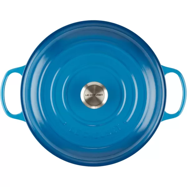 imageLe Creuset Enameled Cast Iron Signature Braiser 35 qt MarbleMarseille