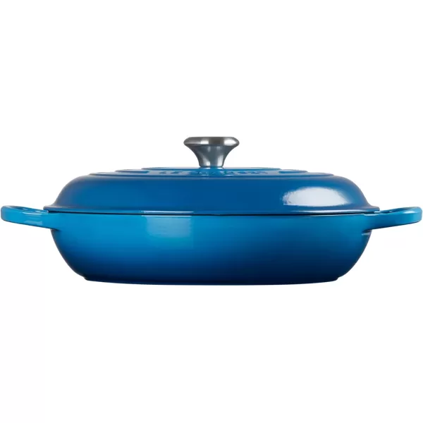 imageLe Creuset Enameled Cast Iron Signature Braiser 35 qt MarbleMarseille