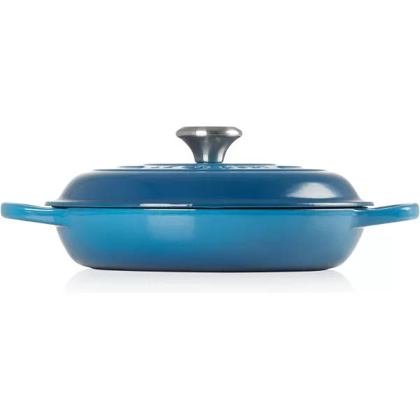 imageLe Creuset Enameled Cast Iron Signature Braiser 35 qt MarbleMarseille