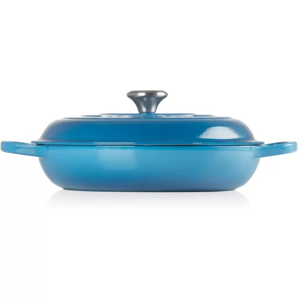 imageLe Creuset Enameled Cast Iron Signature Braiser 35 qt MarbleMarseille