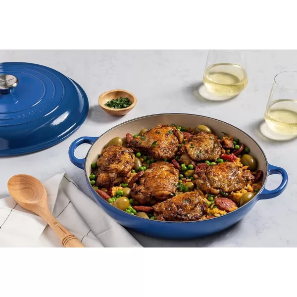 imageLe Creuset Enameled Cast Iron Signature Braiser 35 qt MarbleMarseille