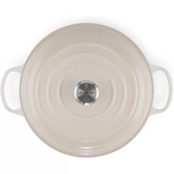 imageLe Creuset Enameled Cast Iron Signature Braiser 35 qt MarbleMeringue