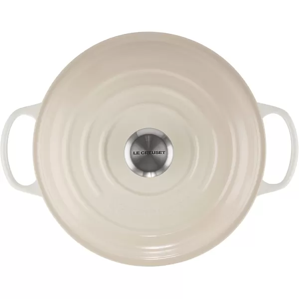 imageLe Creuset Enameled Cast Iron Signature Braiser 35 qt MarbleMeringue