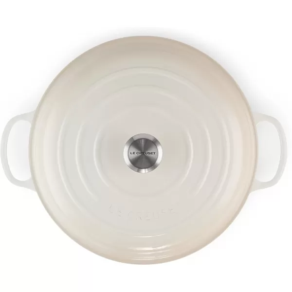imageLe Creuset Enameled Cast Iron Signature Braiser 35 qt MarbleMeringue