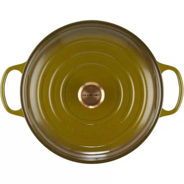 imageLe Creuset Enameled Cast Iron Signature Braiser 35 qt MarbleOlive