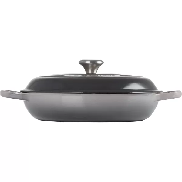 imageLe Creuset Enameled Cast Iron Signature Braiser 35 qt MarbleOyster