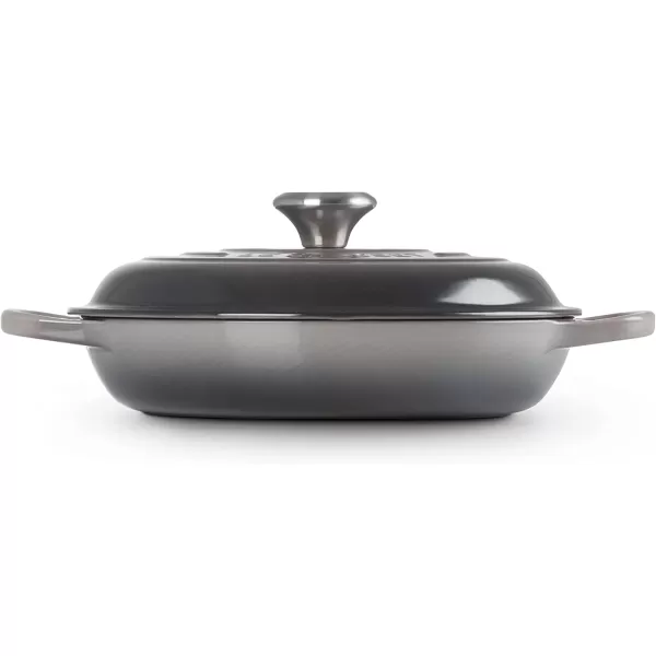 imageLe Creuset Enameled Cast Iron Signature Braiser 35 qt MarbleOyster