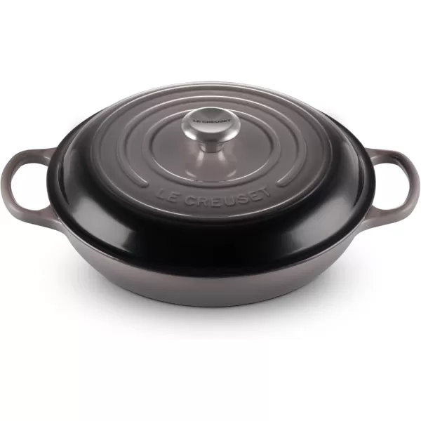 imageLe Creuset Enameled Cast Iron Signature Braiser 35 qt MarbleOyster