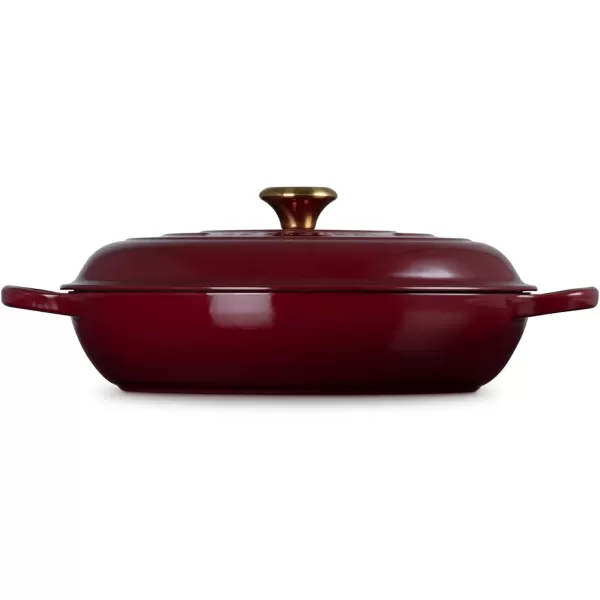 imageLe Creuset Enameled Cast Iron Signature Braiser 35 qt MarbleRhone