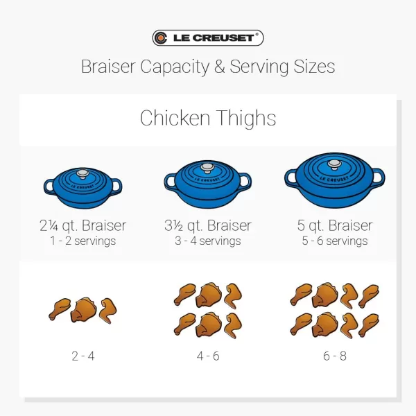 imageLe Creuset Enameled Cast Iron Signature Braiser 35 qt MarbleRhone