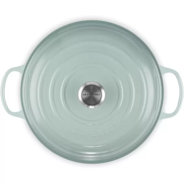 imageLe Creuset Enameled Cast Iron Signature Braiser 35 qt MarbleSea Salt