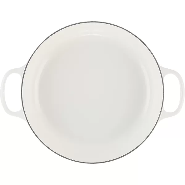 imageLe Creuset Enameled Cast Iron Signature Braiser 35 qt MarbleWhite