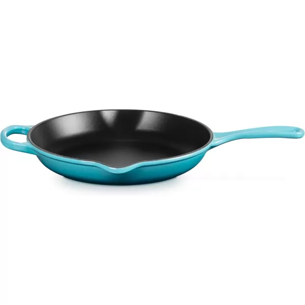 imageLe Creuset Enameled Cast Iron Signature Iron Handle Skillet 1175quot 238 qt CeriseCaribbean