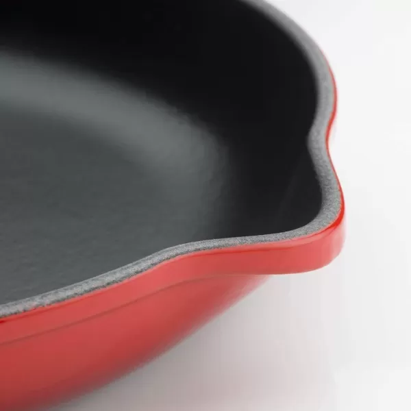 imageLe Creuset Enameled Cast Iron Signature Iron Handle Skillet 1175quot 238 qt CeriseCerise